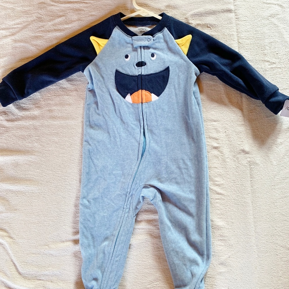 Toddler Carter's Monster Footed Sleeper 18 months
